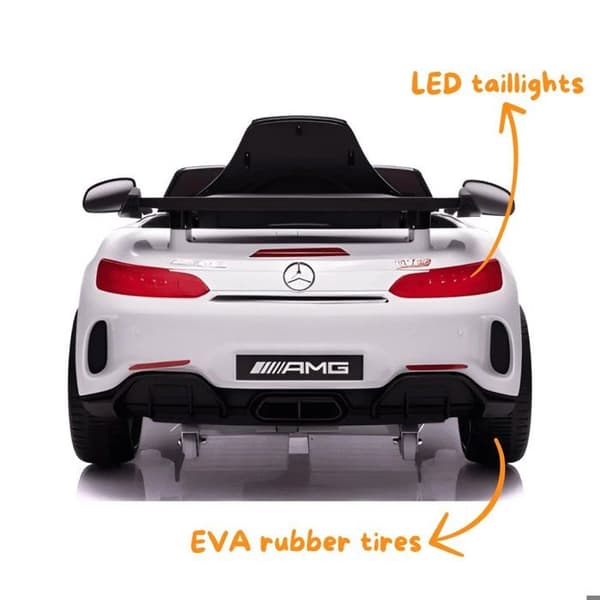 Elbil Barn 12V - Mercedes GT-R AMG - 1 till 5 år - Vit