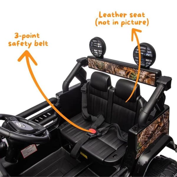 Batteribil för Barn - Toyota FJ Cruiser - 12V - 1 till 6 år - Svart
