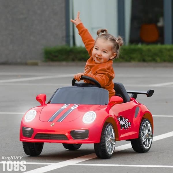 Elbil för Barn - Stil Porsche 911 - 12V - 1 till 5 år - Röd
