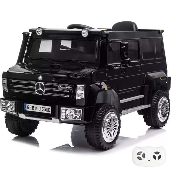 Electrisk Buggy för Barn - Mercedes Unimog U5000 - 12V - 1 till 6 år - Svart