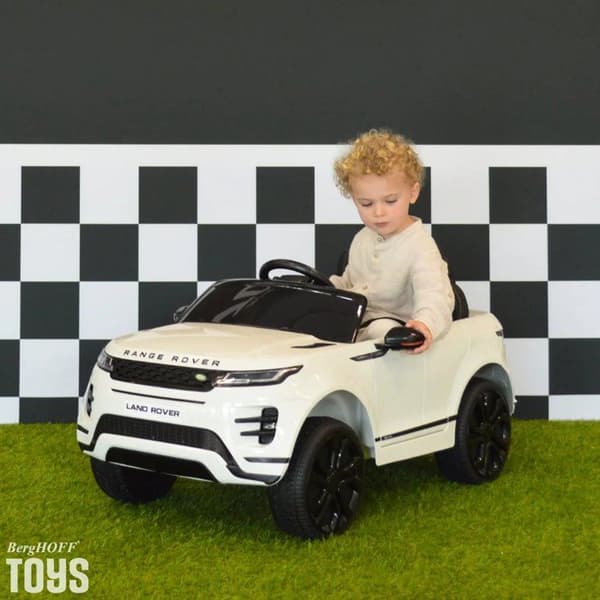 E-bil 12V - Range Rover Evoque - 2 till 6 år - EVA-hjul - Vit