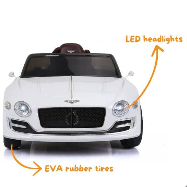 Barns Elektrisk Bil - Bentley EXP12 Speed - 12V - 1 till 5 år - Vit