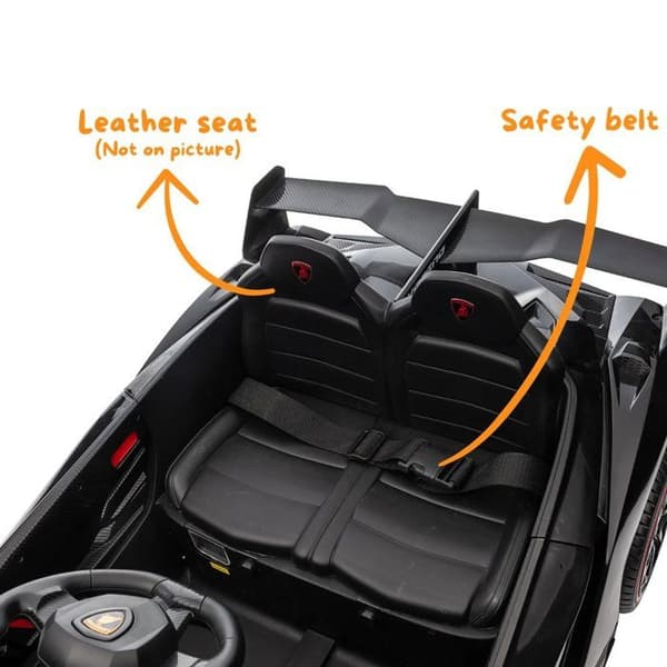 Barn Elbil Lamborghini Veneno - 12V - 1 till 6 år - Svart