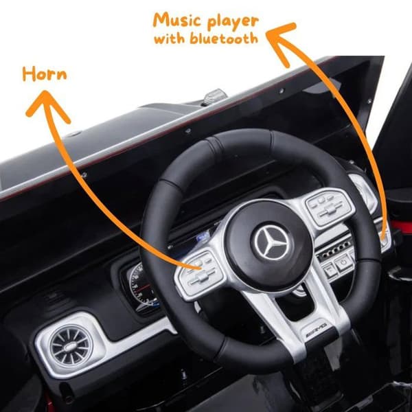Barn Elbil Mercedes G63 AMG - 12V - 1 till 5 år - Svart
