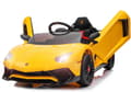 Miniatyrbild 1 av 10: Lamborghini Aventador SV El-Bil till Barn 12V  m/Lädersäte +2.4G Gul
