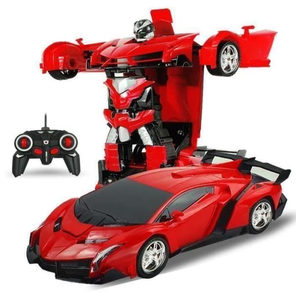 2 i 1 fjärrkontroll Robotbil - RC Sport - Stöttålig - Fjärrkontroll - Röd