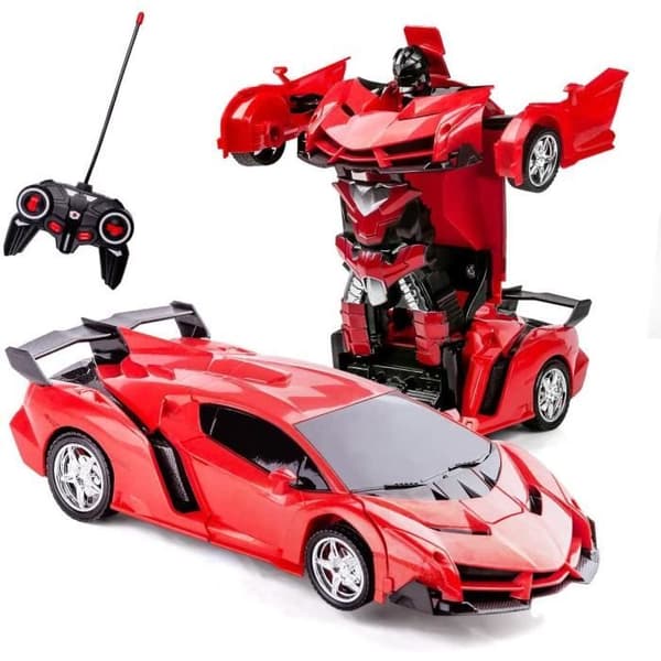Robotfjärrstyrd bil - Transformers - 2 i 1 - Röd - Blandat - Åldrar 3 och uppåt