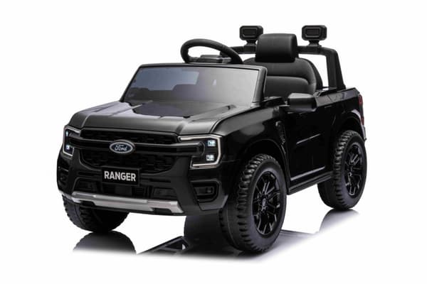 Ford Ranger Elbil för barn 12V m/Läderstol, Gummidäck, 2.4G fjärrkontroll