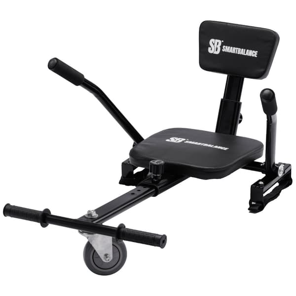 HoverKart, Hoverkart med svamp til hoverboard, farve sort, justerbar til alle aldre, passer til alle hoverboards 6,5″, 8″, 10″ Smart Balance