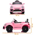 Miniatyrbild 4 av 6: Barnbil - Volkswagen Beetle 12V - 1 till 4 år - Rosa