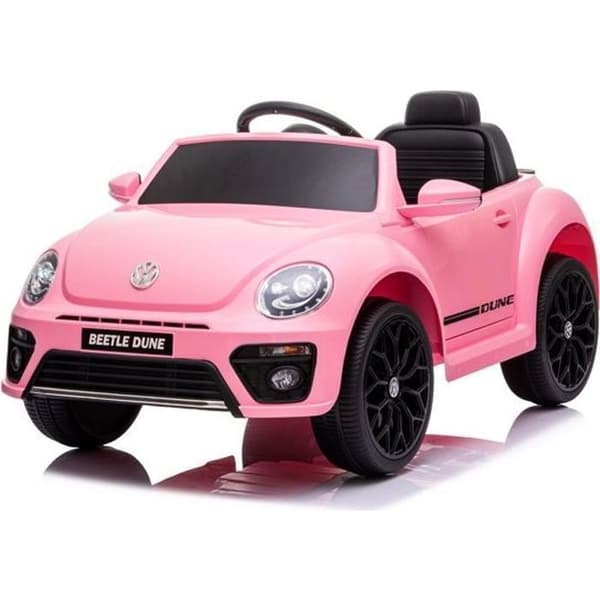 Barnbil - Volkswagen Beetle 12V - 1 till 4 år - Rosa