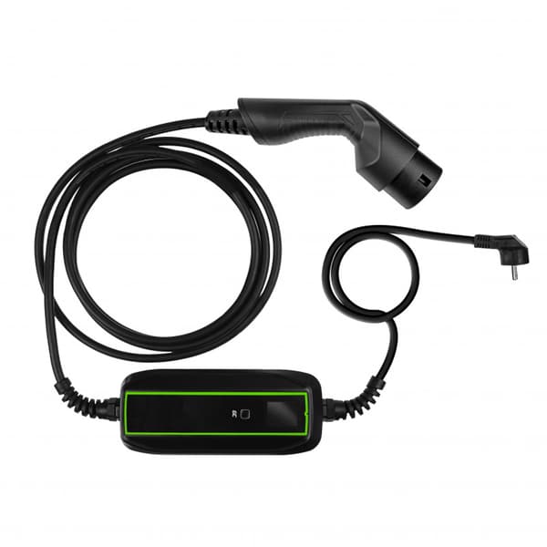 Green Cell - GC EV PowerCable 3,6kW Schuko mobilladdare - Typ 2 för laddning av elbilar och plug-in hybrider