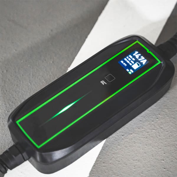 Green Cell - GC EV PowerCable 3,6kW Schuko mobilladdare - Typ 2 för laddning av elbilar och plug-in hybrider