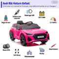 Miniatyrbild 3 av 6: Elbil Barn 12V - Audi RS6 - 1 till 5 år - EVA-hjul - Rosa