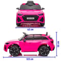 Miniatyrbild 6 av 6: Elbil Barn 12V - Audi RS6 - 1 till 5 år - EVA-hjul - Rosa