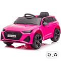 Miniatyrbild 1 av 6: Elbil Barn 12V - Audi RS6 - 1 till 5 år - EVA-hjul - Rosa