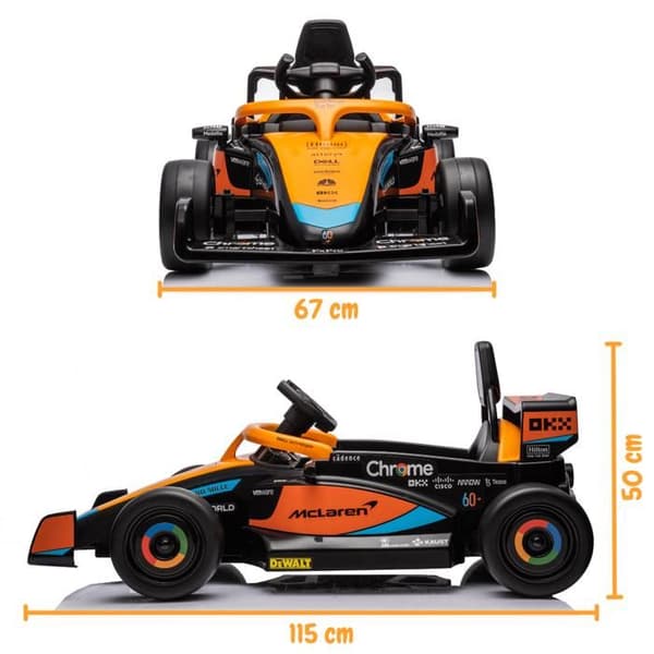 Elbil Barn 12V - McLaren Formel 1 - 1 till 5 år - Orange