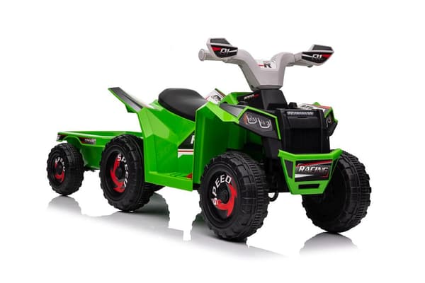 XMX630T Green Battery Quad Bike With Trailer