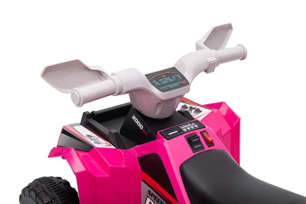XMX630T Pink Battery Quad Bike With Trailer