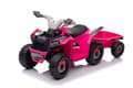 Pikkukuva 5 / 11: XMX630T Pink Battery Quad Bike With Trailer
