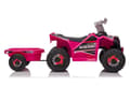 Pikkukuva 10 / 11: XMX630T Pink Battery Quad Bike With Trailer