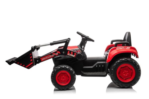 Rechargeable tractor with bucket BW-X002A Red
