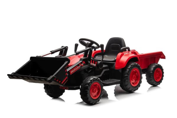 Rechargeable tractor with bucket BW-X002A Red