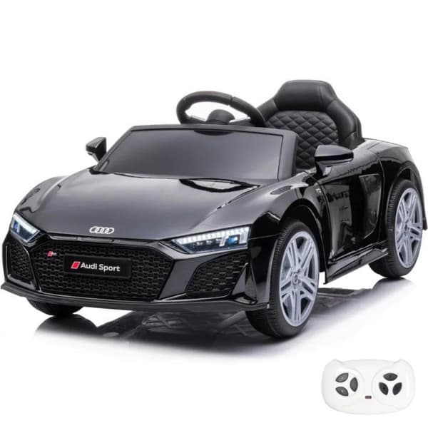 Barnbil - Audi R8 Spyder 12V - 1 till 5 år - Fjärrkontroll - Svart