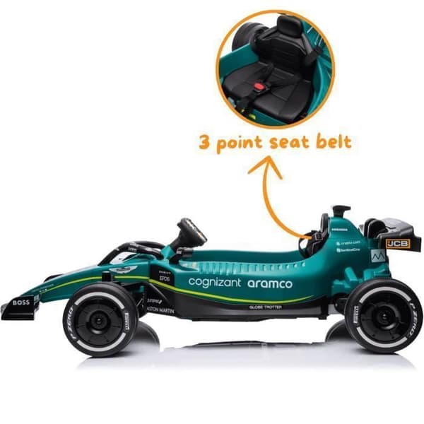 Elektrisk Bil för Barn - Aston Martin Formel 1 - 12V - 1 till 6 år - Grön