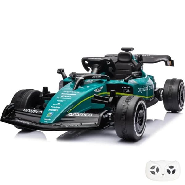 Elektrisk Bil för Barn - Aston Martin Formel 1 - 12V - 1 till 6 år - Grön