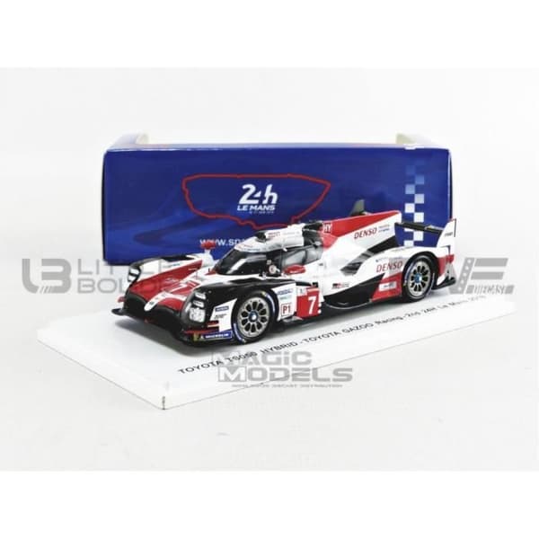 Samlarbil i miniatyr - SPARK 1/43 - TOYOTA TS050 Hybrid - Le Mans 2018 - Vit / Röd / Svart