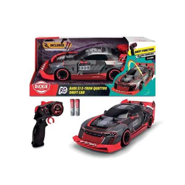 Dickie - RC Audi S1 E-Tron Quattro Drift - Radiostyrd Bil 30cm