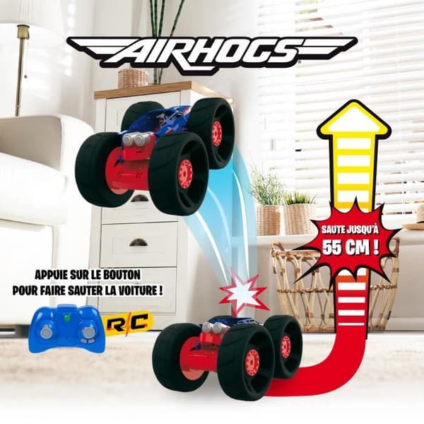 AIR HOGS Off-Road Remote Control Car - Jump Fury RC - Hoppar upp till 55 cm - 2,4 GHz