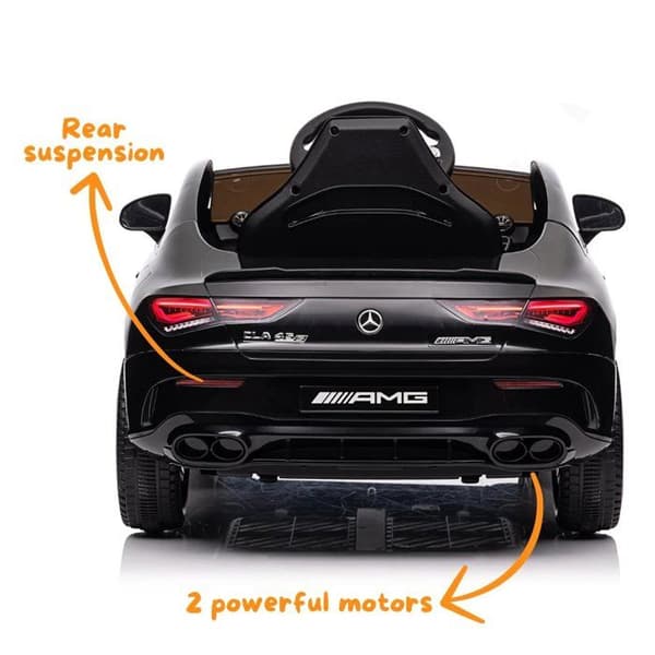 Batteribil 12V - Mercedes CLA45s AMG - 1 till 5 år - Svart