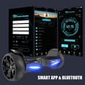 Miniatyrbild 3 av 4: EVERCROSS Hoverboard Gyropod 8,5 tum All Terrain Svart självbalanserande LED-ljus Bluetooth med APP för Barn