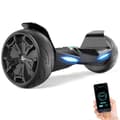 Miniatyrbild 1 av 4: EVERCROSS Hoverboard Gyropod 8,5 tum All Terrain Svart självbalanserande LED-ljus Bluetooth med APP för Barn