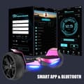 Miniatyrbild 3 av 4: EVERCROSS Hoverboard Gyropod 8,5 tum Terräng Rosa Krom automatisk balans självbalanserande LED-lampa Bluetooth APP Barn