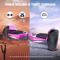 Miniatyrbild 4 av 4: EVERCROSS Hoverboard Gyropod 8,5 tum Terräng Rosa Krom automatisk balans självbalanserande LED-lampa Bluetooth APP Barn