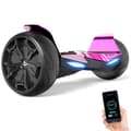 Miniatyrbild 1 av 4: EVERCROSS Hoverboard Gyropod 8,5 tum Terräng Rosa Krom automatisk balans självbalanserande LED-lampa Bluetooth APP Barn