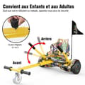 Miniatyrbild 4 av 4: EVERCROSS Hoverboard 6,5 tum Hip Hoverkart Hip Scooter Elektrisk LED-ljus Bluetooth Motor 700W för Barn och Vuxna