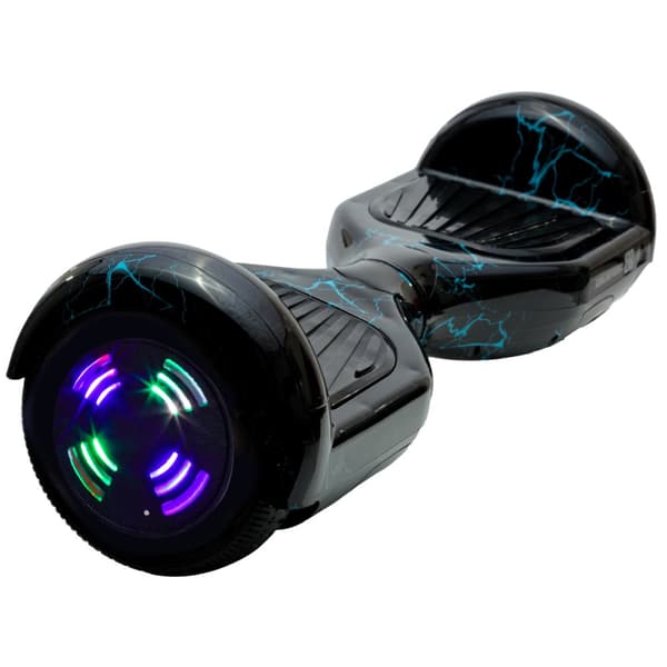 Pakke Hoverboard Standard Go Kart, 6.5 tommer, Regular Thunderstorm Blue Junior, Standard Rækkevidde, og Sort Hoverkart, Smart Balance