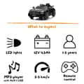 Miniatyrbild 6 av 6: Elbil Barn 12V - Mercedes GT-R AMG - 1 till 5 år - Svart