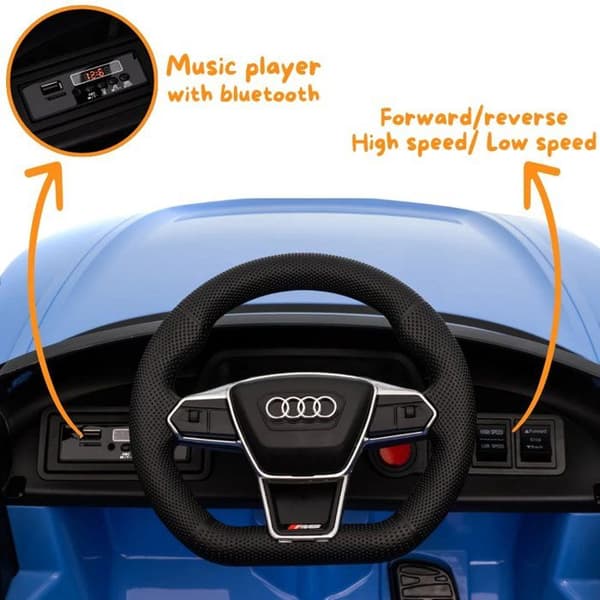 Barnbil 12V - Audi RS e-Tron GT - 1 till 5 år - Blå