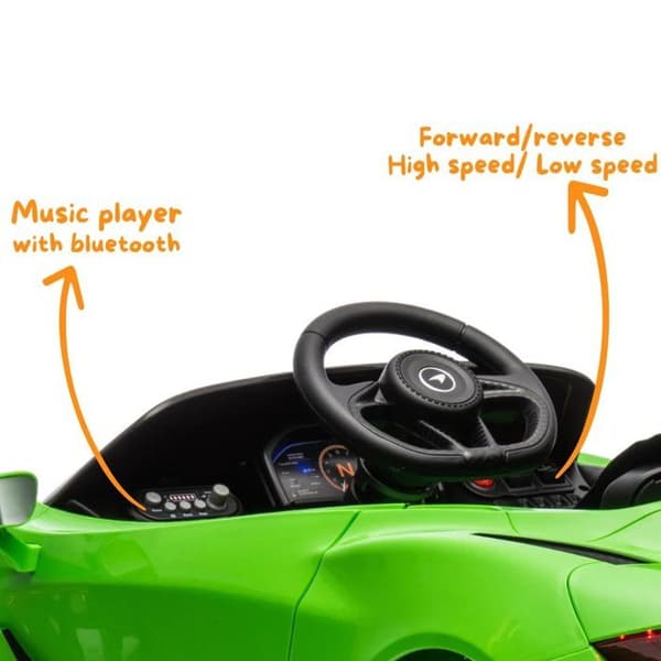 Elbil Barn 12V - McLaren 765LT - 1 till 5 år - Grön