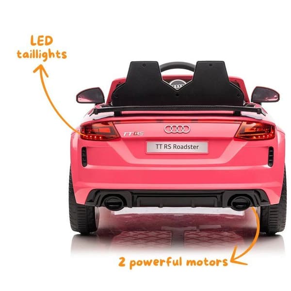 Audi Elbil Barn TT RS - 12V - 1 till 5 år - Rosa