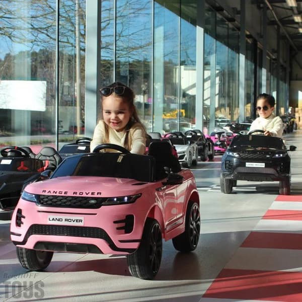 Elbil 12V - Range Rover Evoque - 2 till 6 år - EVA-hjul - Rosa