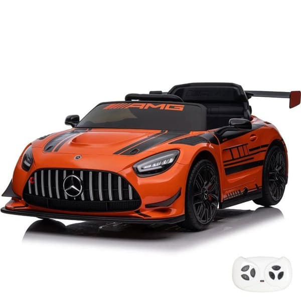 Barnbil 12V - Mercedes AMG GT3 - 1 till 6 år - Orange