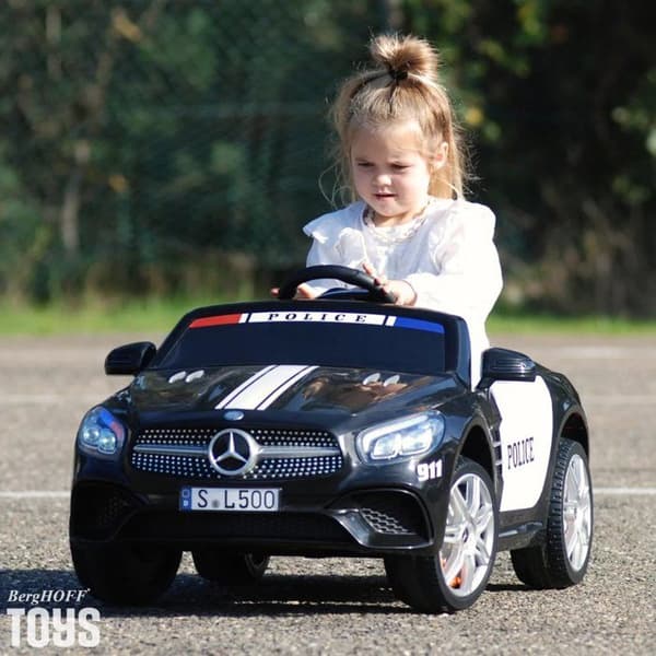 Mercedes Elbil Polis SL500 AMG - 12V - 1 till 6 år - Vit
