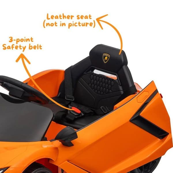 Barnbil 12V - Lamborghini Revuelto - 1 till 5 år - Orange