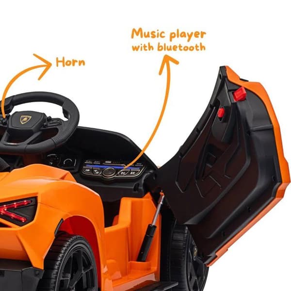 Barnbil 12V - Lamborghini Revuelto - 1 till 5 år - Orange